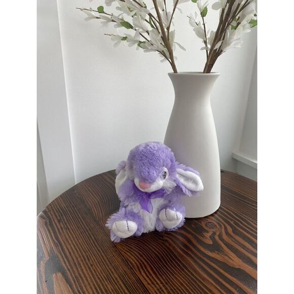 Dan Dee Collectors Choice Purple Hoppy Hopster Easter Bunny Stuffed Animal 2016 - Picture 1 of 10